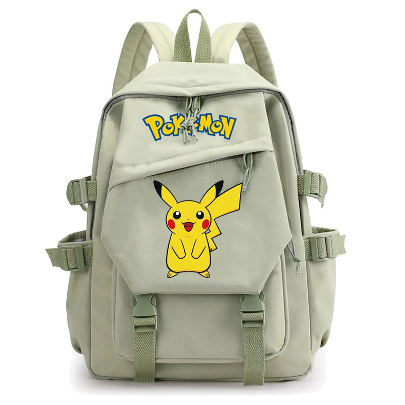 Mochila Kawaii Pokémon e Bolsinha + Estojo (Brinde)