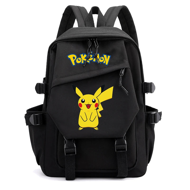 Mochila Kawaii Pokémon e Bolsinha + Estojo (Brinde)