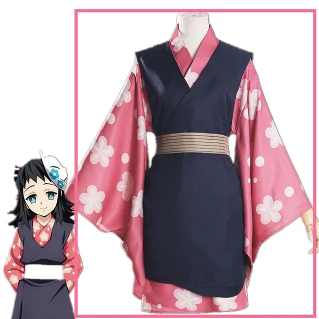 Fantasia Cosplay Adulto e Infantil Makomo, Demon Slayer