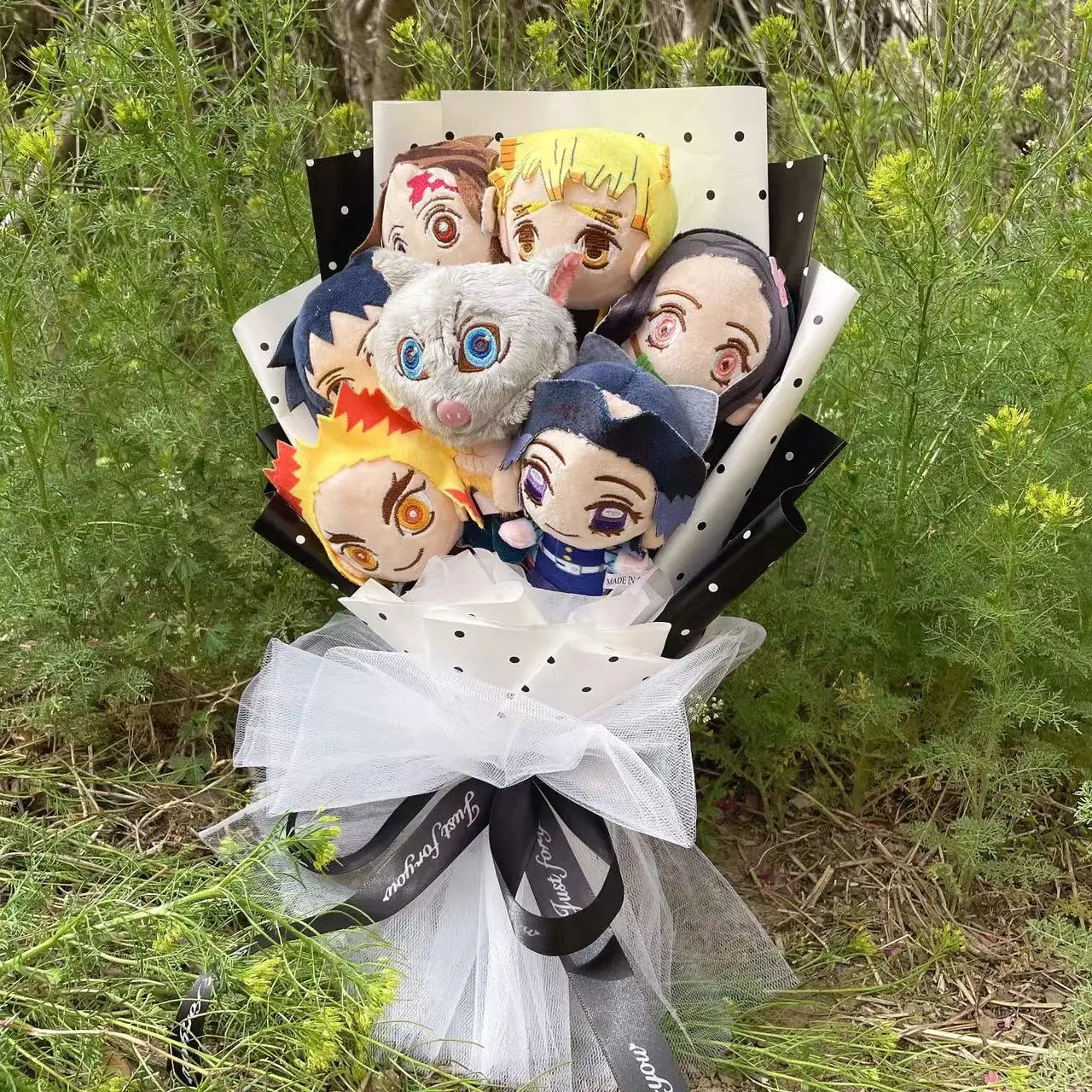 Buquê Demon Slayer com Pelúcias, Kimetsu no Yaiba