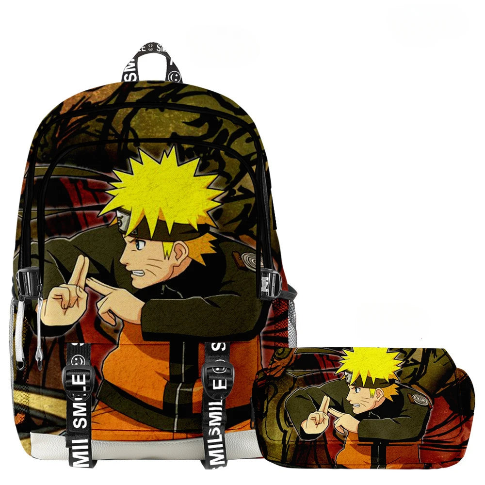 Mochila Naruto + Estojo (Brinde)