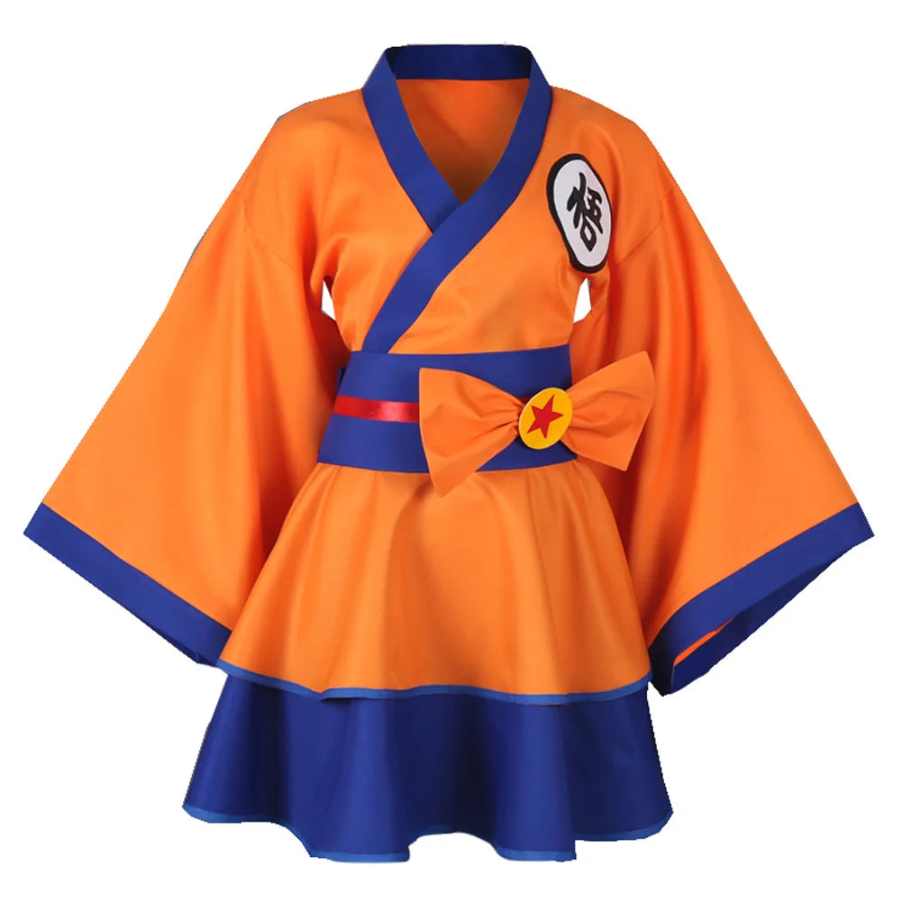 Fantasia Vestido Cosplay Goku Lolita