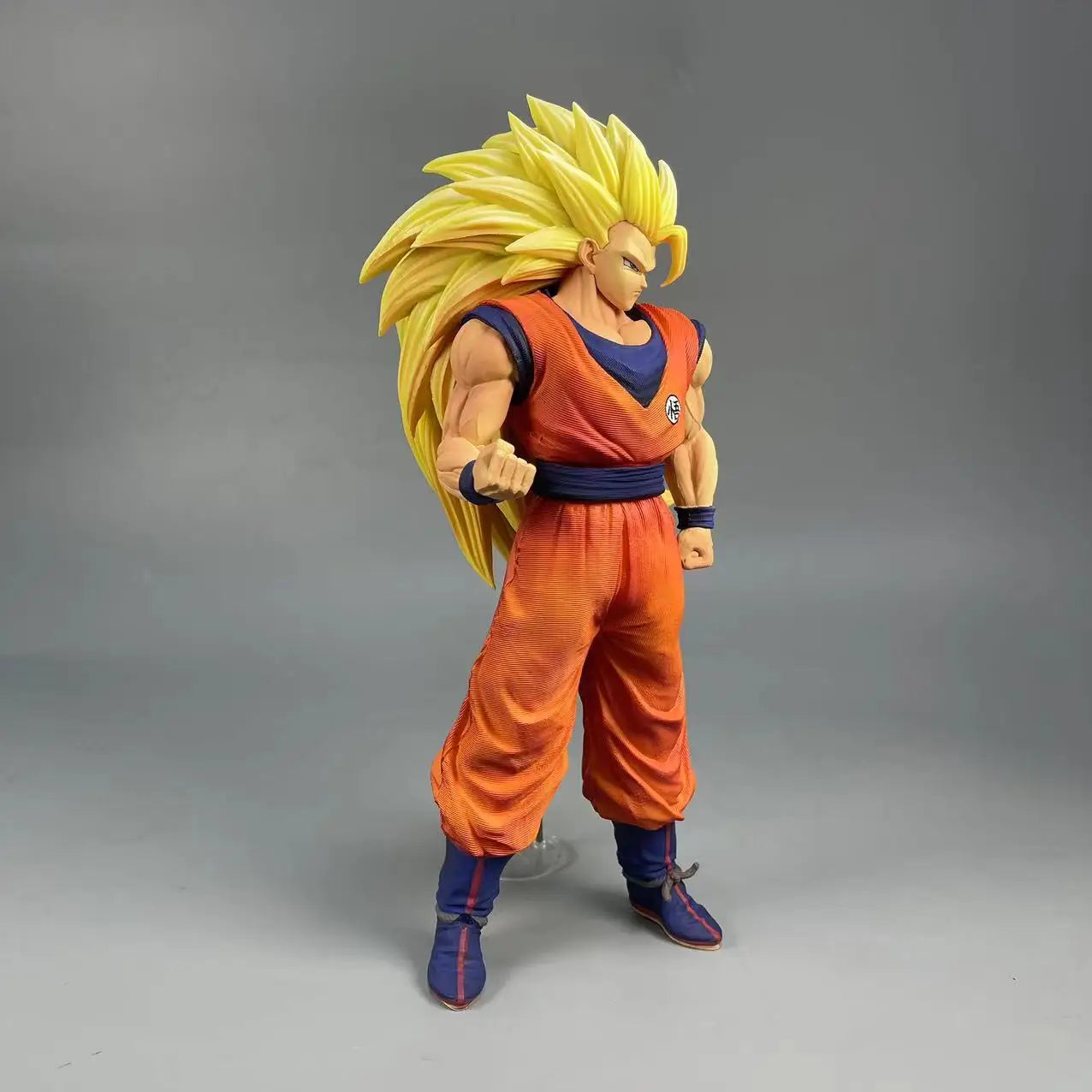 Boneco Dragon Ball Z Goku SSJ3, Estátua Super Saiyan 3 30cm