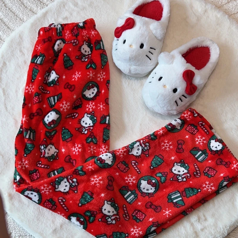 Calça Kitty de Natal