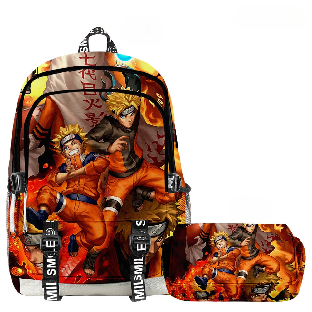 Mochila Naruto + Estojo (Brinde)