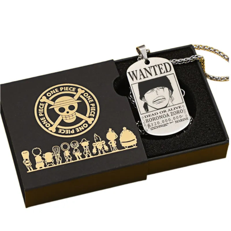 COLAR DOG TAG ONE PIECE EM AÇO