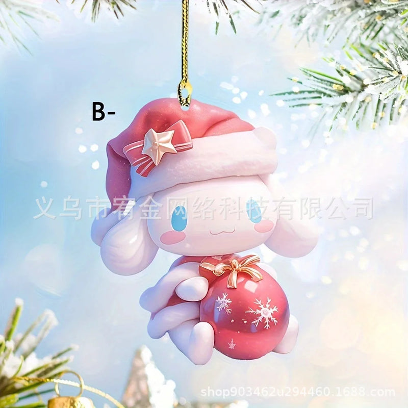 Decoração de Natal Sanrio: Pendentes Hello Kitty e Amigos