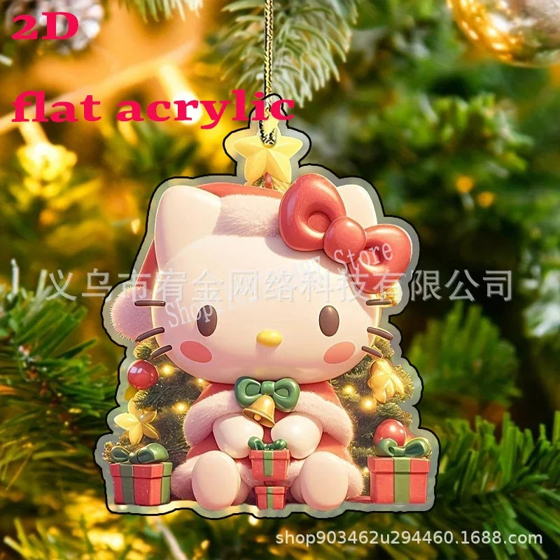 Decoração de Natal Sanrio: Pendentes Hello Kitty e Amigos