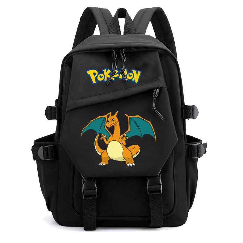 Mochila Kawaii Pokémon e Bolsinha + Estojo (Brinde)