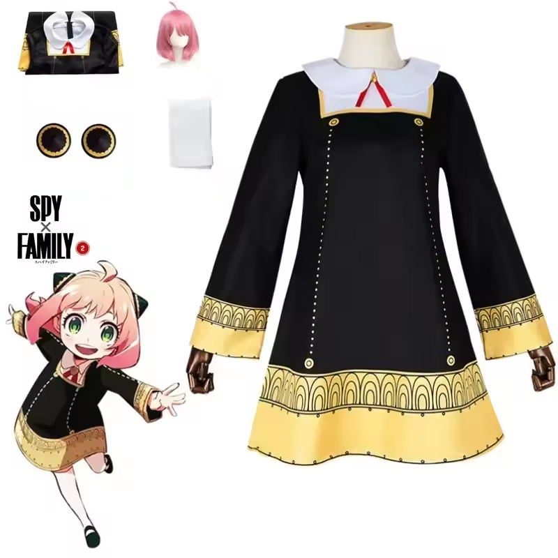 Fantasia Cosplay Infantil Anya Forger