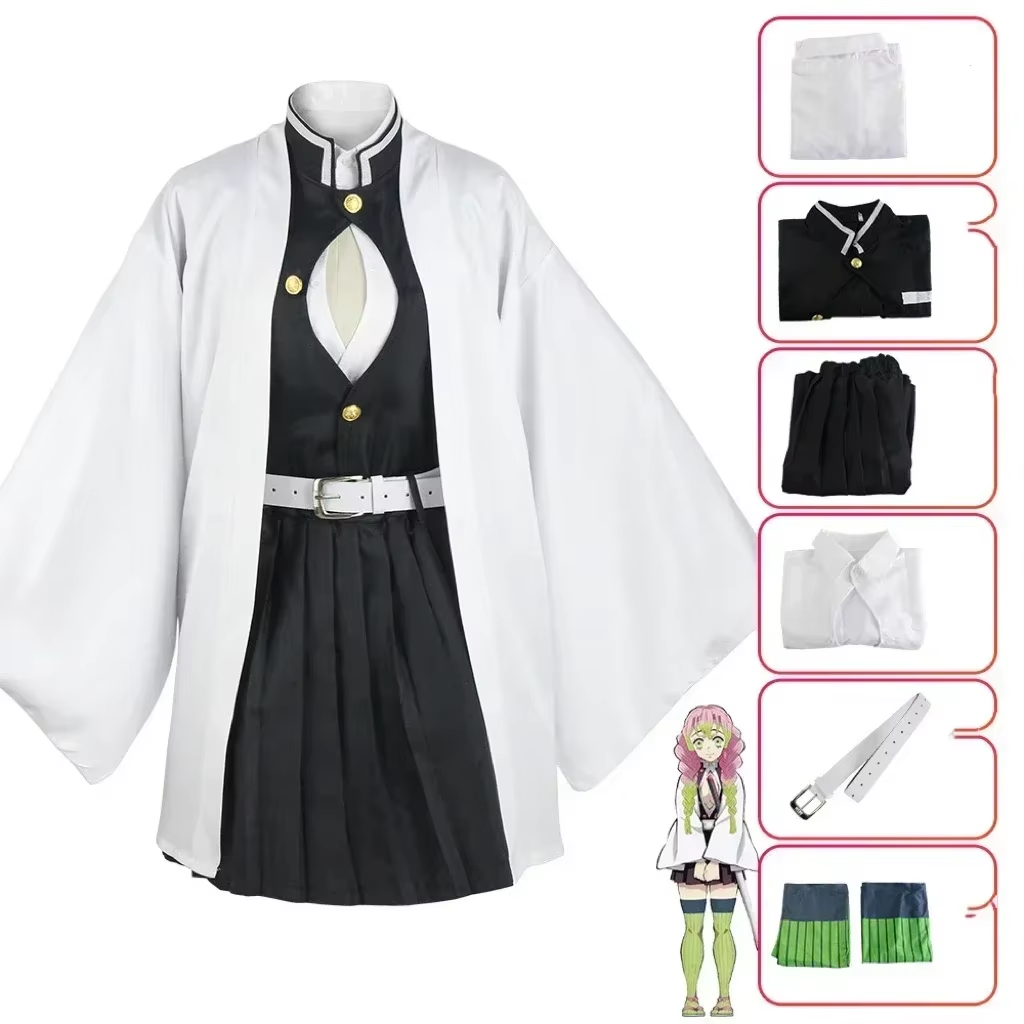 Fantasia Cosplay Adulto e Infantil Mitsuri Kanroji