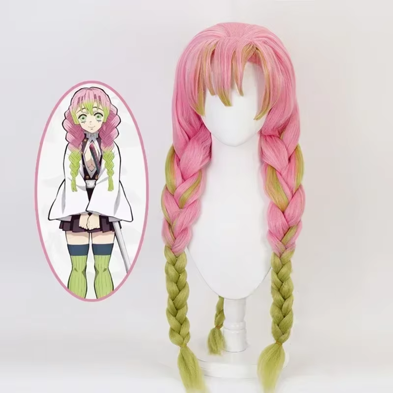 Fantasia Cosplay Adulto e Infantil Mitsuri Kanroji