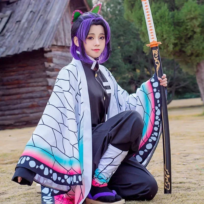 Fantasia Cosplay Adulto e Infantil Shinobu Kochou